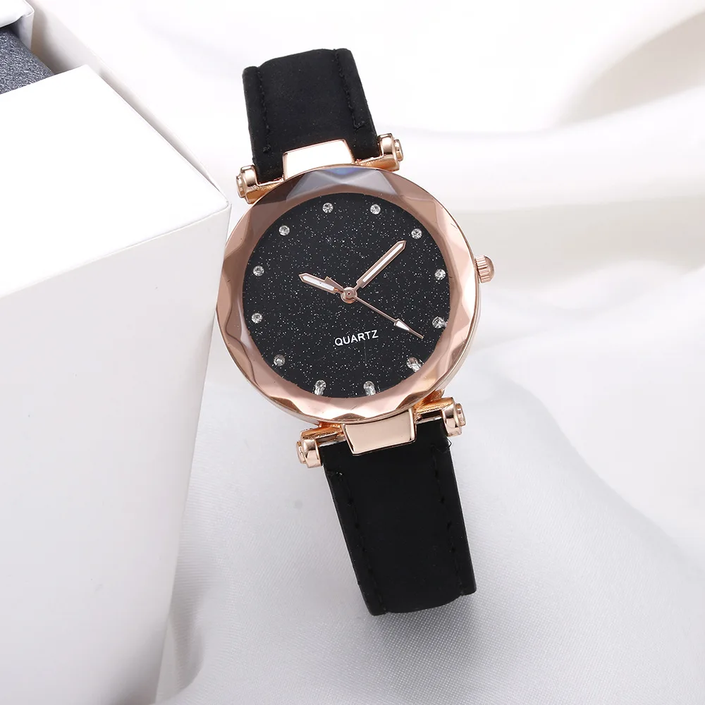 Jewelry Watches Silver - Fashion Black Vintage Trend Wear Rhinestone