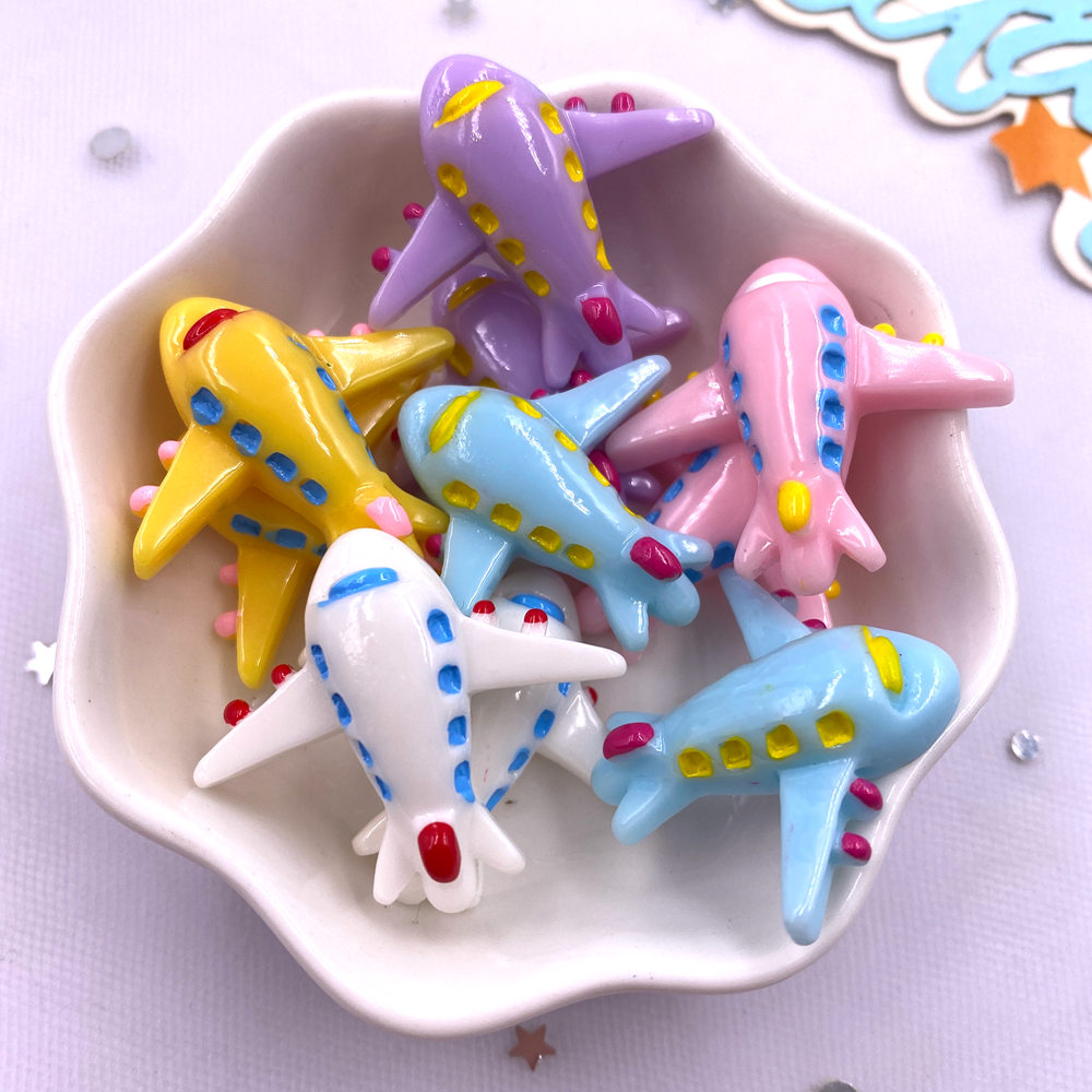 Paradise Jewelry & Watches Llc Miami Photos - 10PCS Mixed Resin Colorful Cartoon Aircrafts
