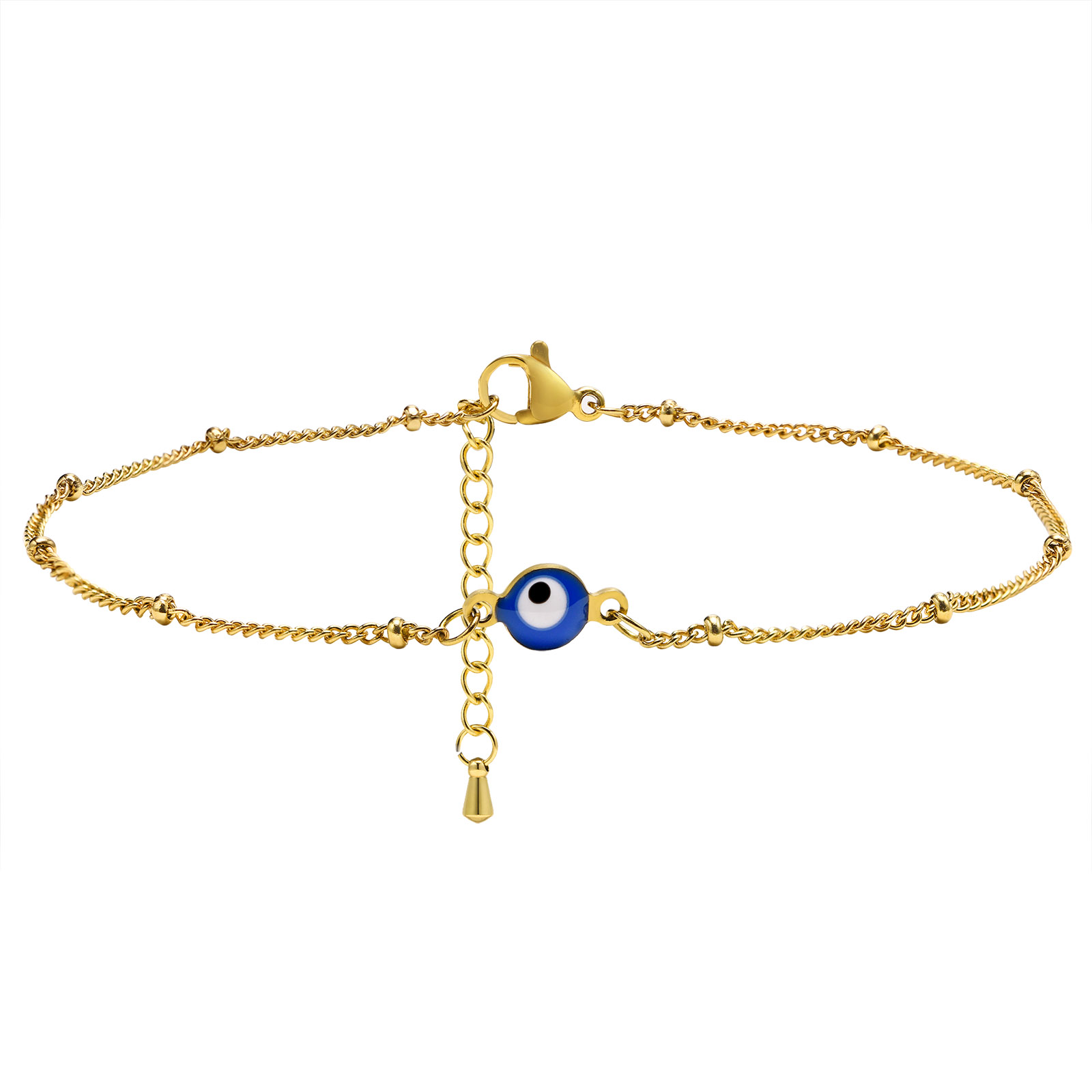 Jc Jewelry & Watches Reviews - Evil Eye Anklet Bracelet on Leg