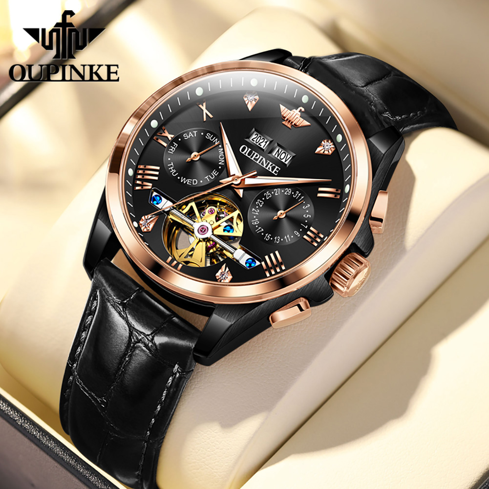 Mens Mechanical Watch - OUPINKE Men's Watches Casual Fashion Top