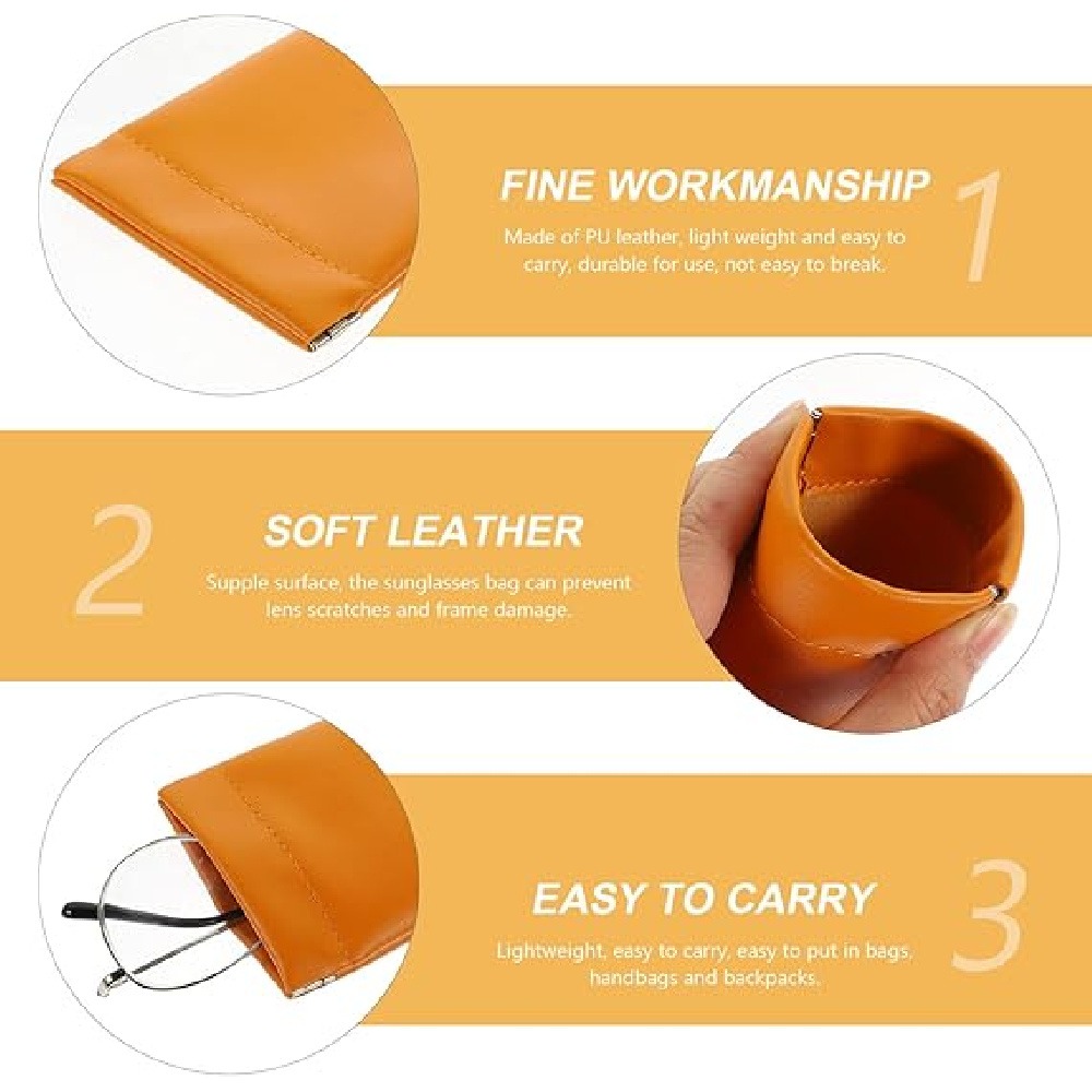 Jewelry Essentials Watches - 3 Pack PU Leather Storage Pouch,