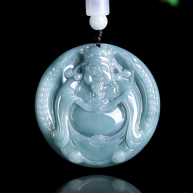 Jewelry & Watches Vitopoulos - Burmese Jadeite God of Wealth Pendant