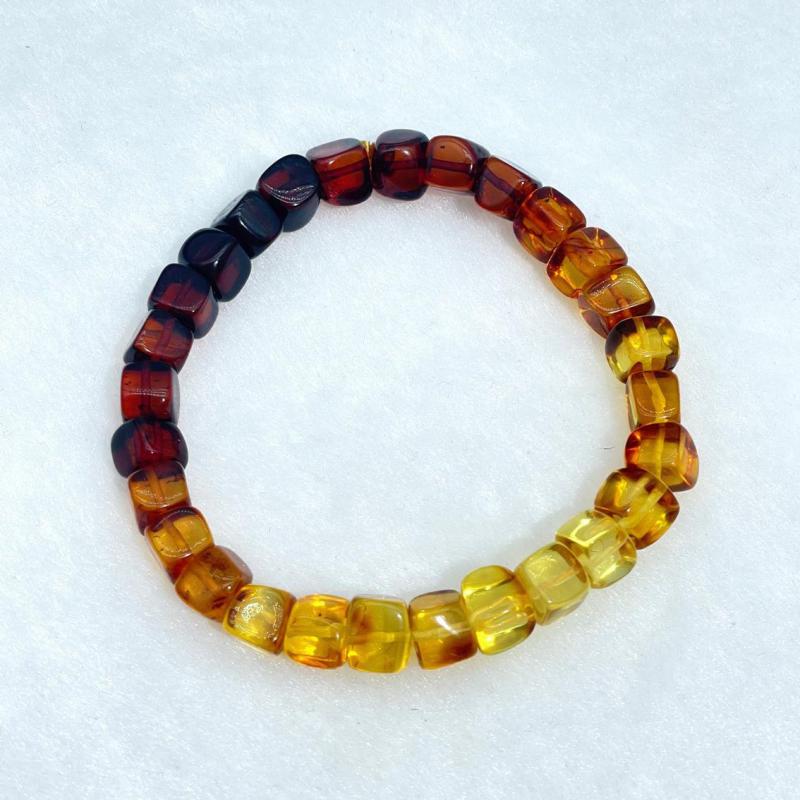 Gemstone Bracelet Healing - Natural Amber Bracelet Women Healing Gemstone