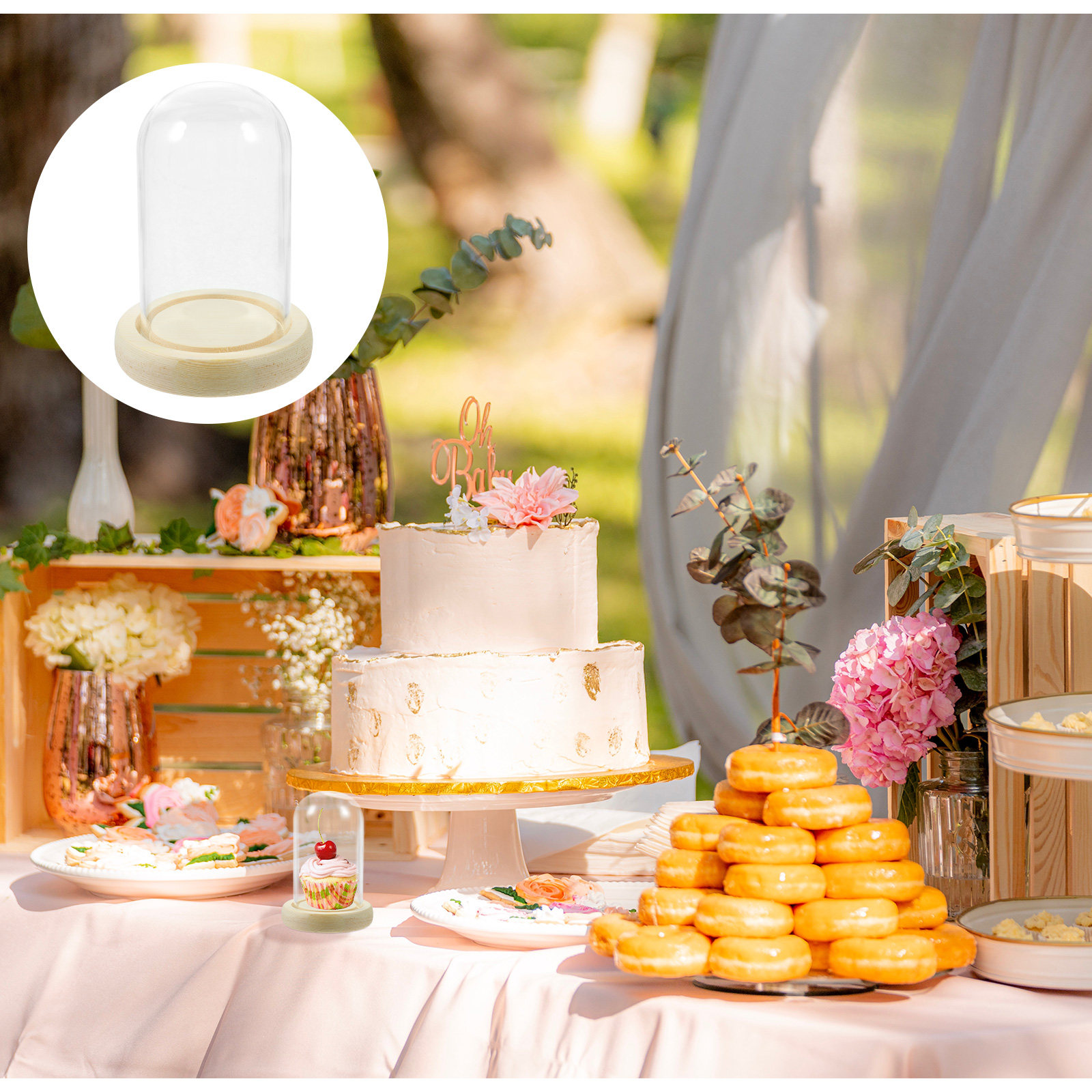 High Jewelry Watches - 1Pcs Cake Glass Shade Dome High