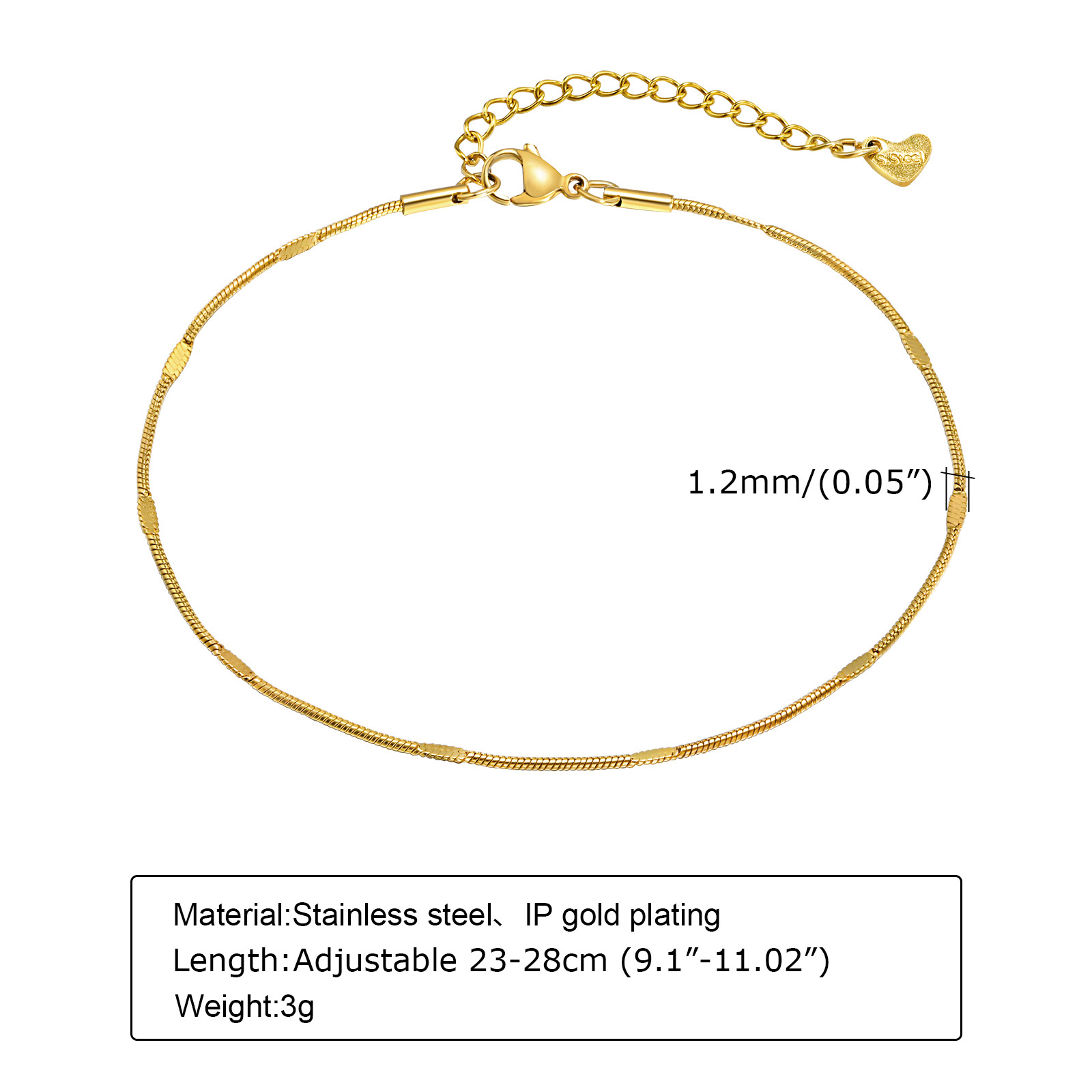 Women's Dainty Squashed Snake  - Jc Jewelry & Watches Reviews recension och pris