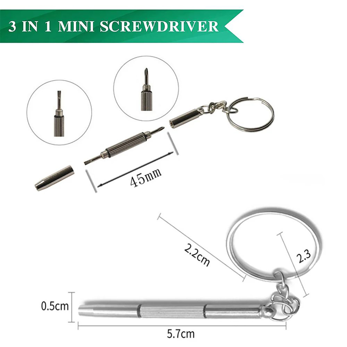 1/2PCS Precision 3 in1 Screwdr - Jewelry Watches Repair recension och pris