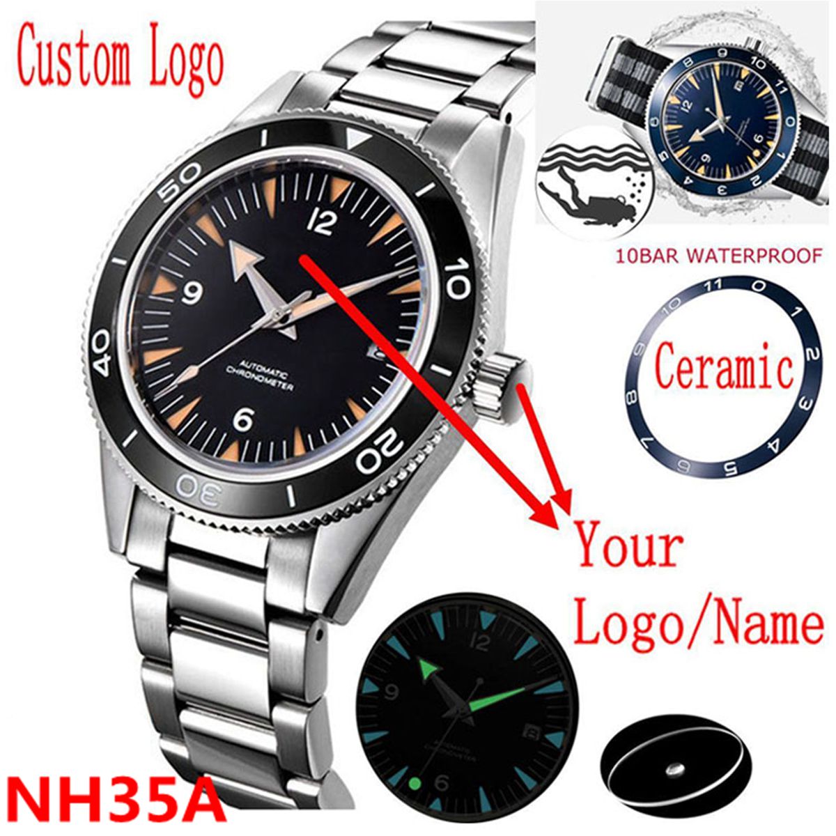 Custom Logo NH35 Movement Watc - Automatic Watch Winder recension och pris