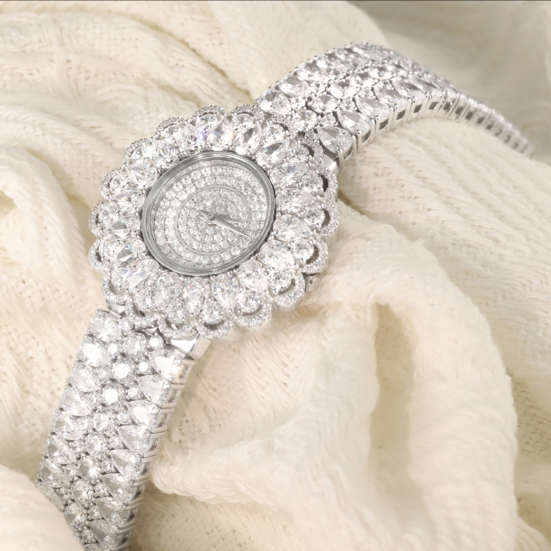 Luxury 925 Silver Moissanite W - Jewelry Watches Silver recension och pris
