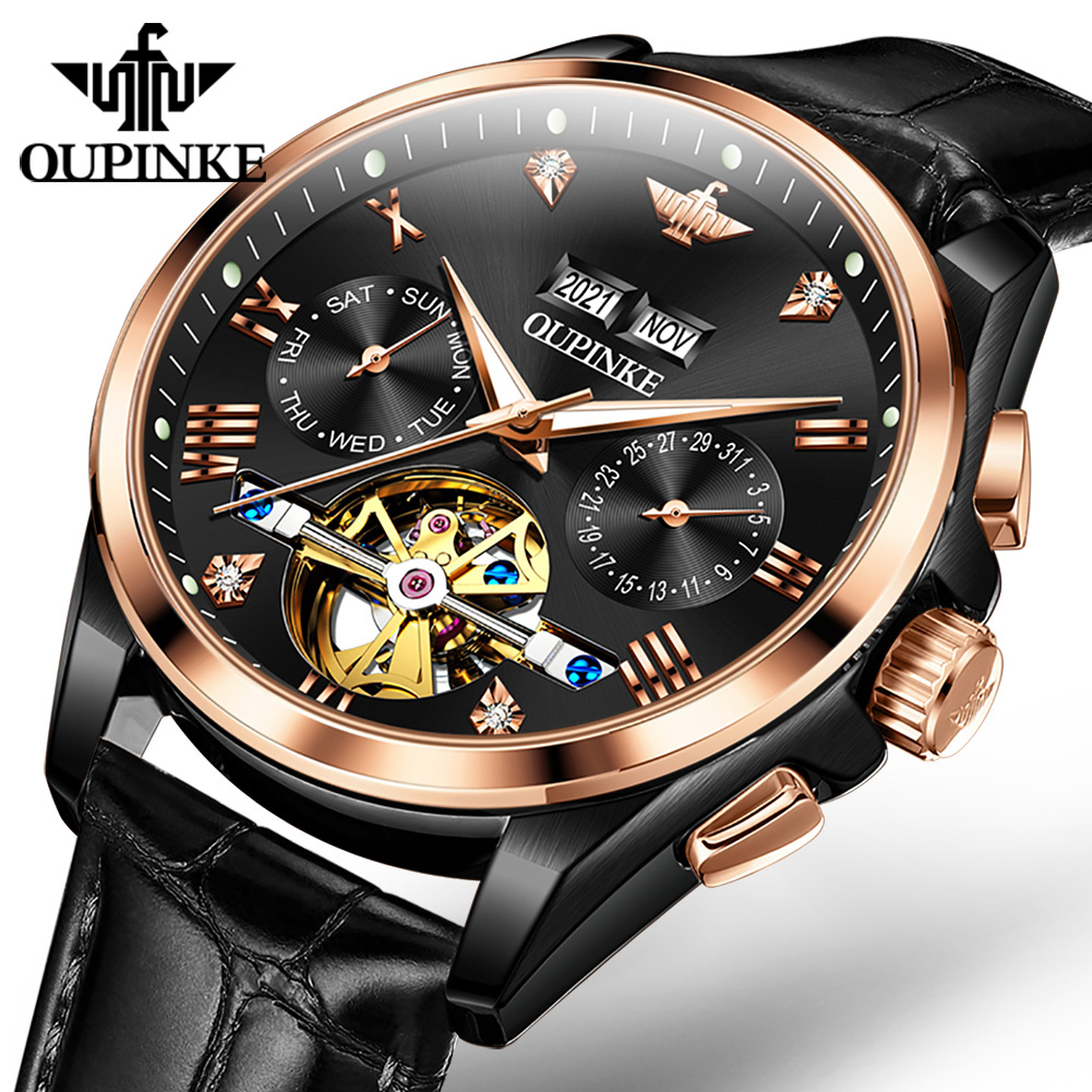 OUPINKE Men's Watches Casual F - Mens Mechanical Watch recension och pris