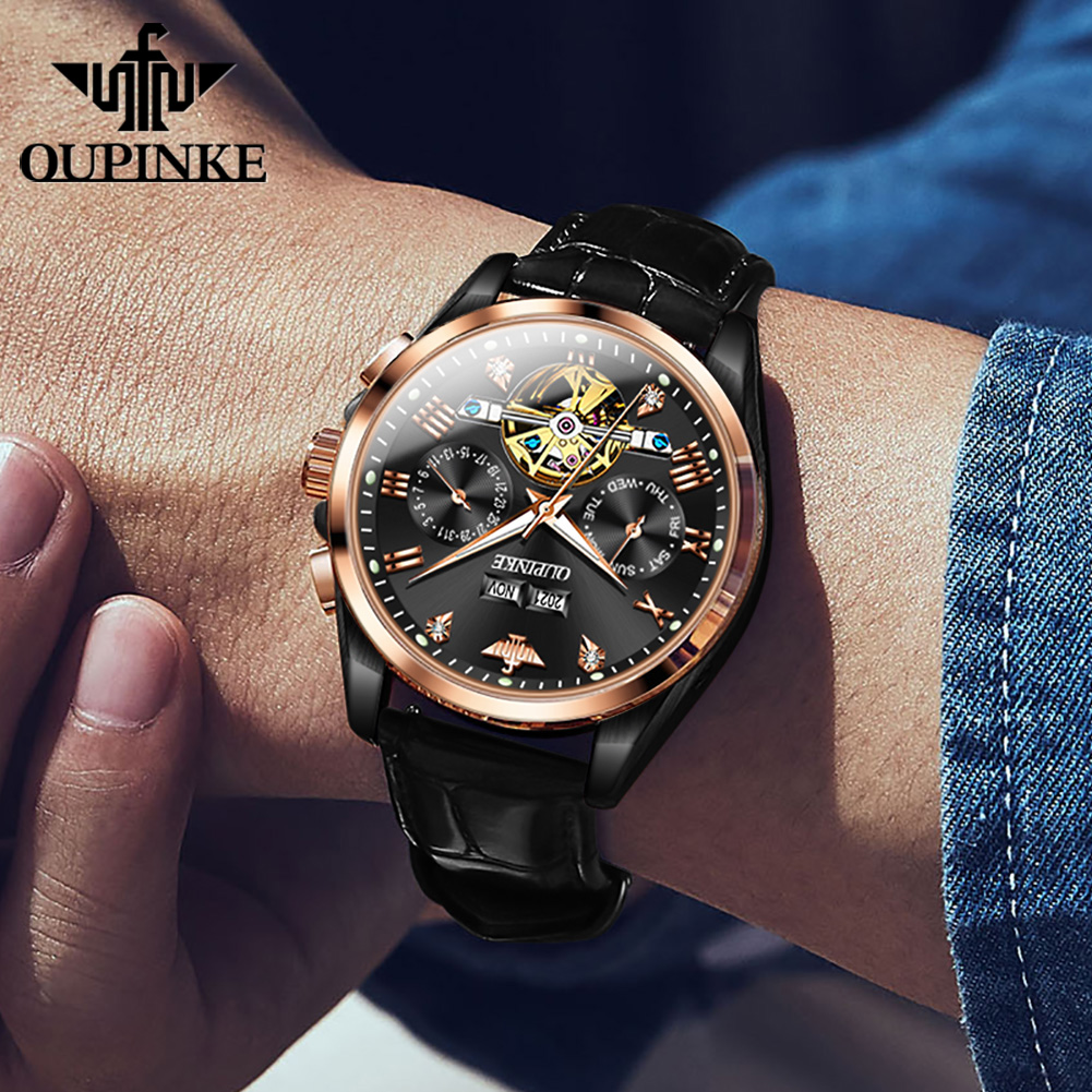 OUPINKE Men's Watches Casual F - Mens Mechanical Watch recension och pris