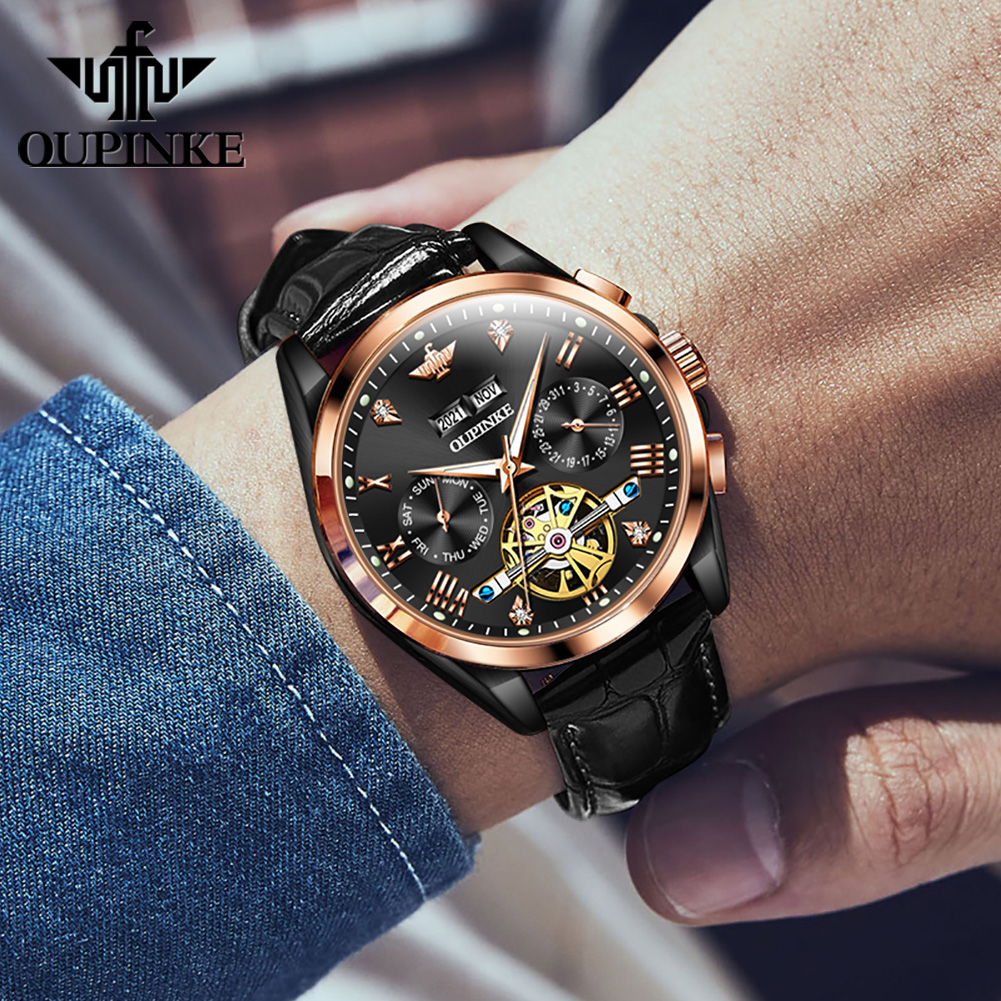 OUPINKE Men's Watches Casual F - Mens Mechanical Watch recension och pris