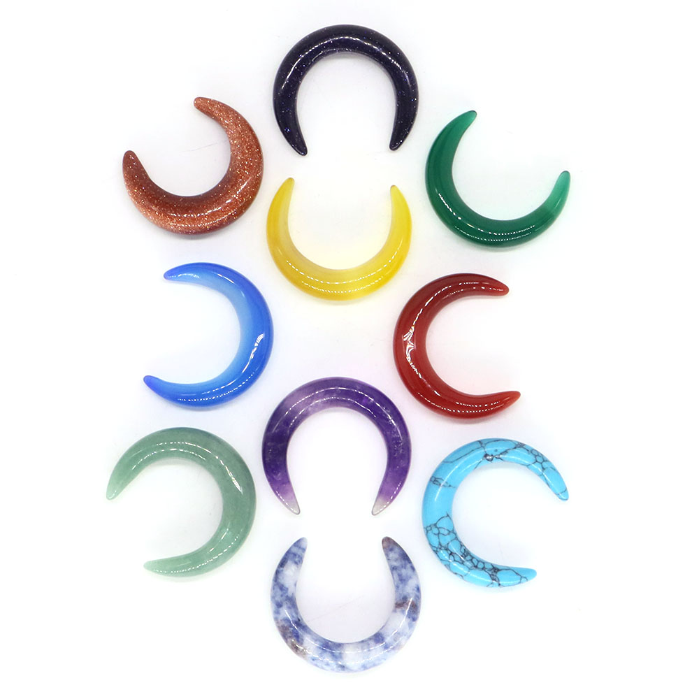 30mm Crescent Moon Shape Natur - Gemstone Bracelet Healing recension och pris