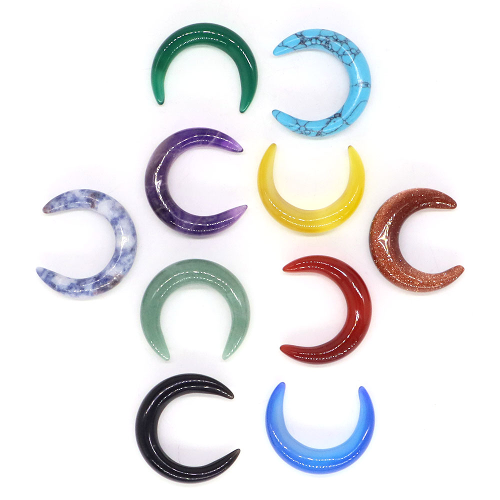 30mm Crescent Moon Shape Natur - Gemstone Bracelet Healing recension och pris