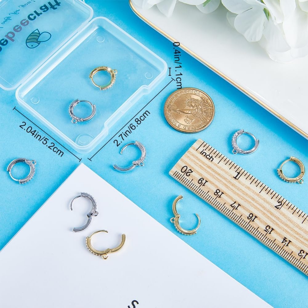 1 Box 12Pcs Round Leverback Ho - Hoop Earrings recension och pris