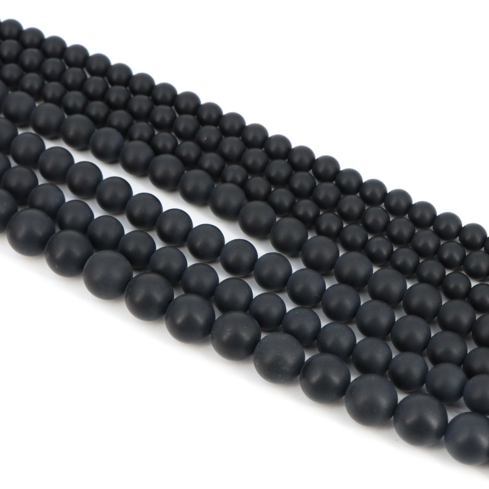 4/6/8/10mm Matte Beads Natural - Gemstone Bracelet Healing recension och pris