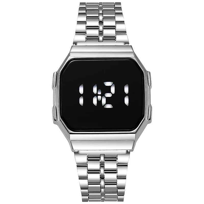 New Digital Display LED Touch  - Jewelry Watches Silver recension och pris