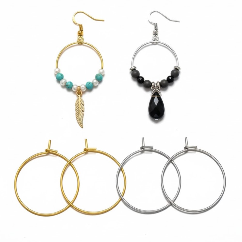 50Pcs 316 Stainless Steel 15 2 - Hoop Earrings recension och pris