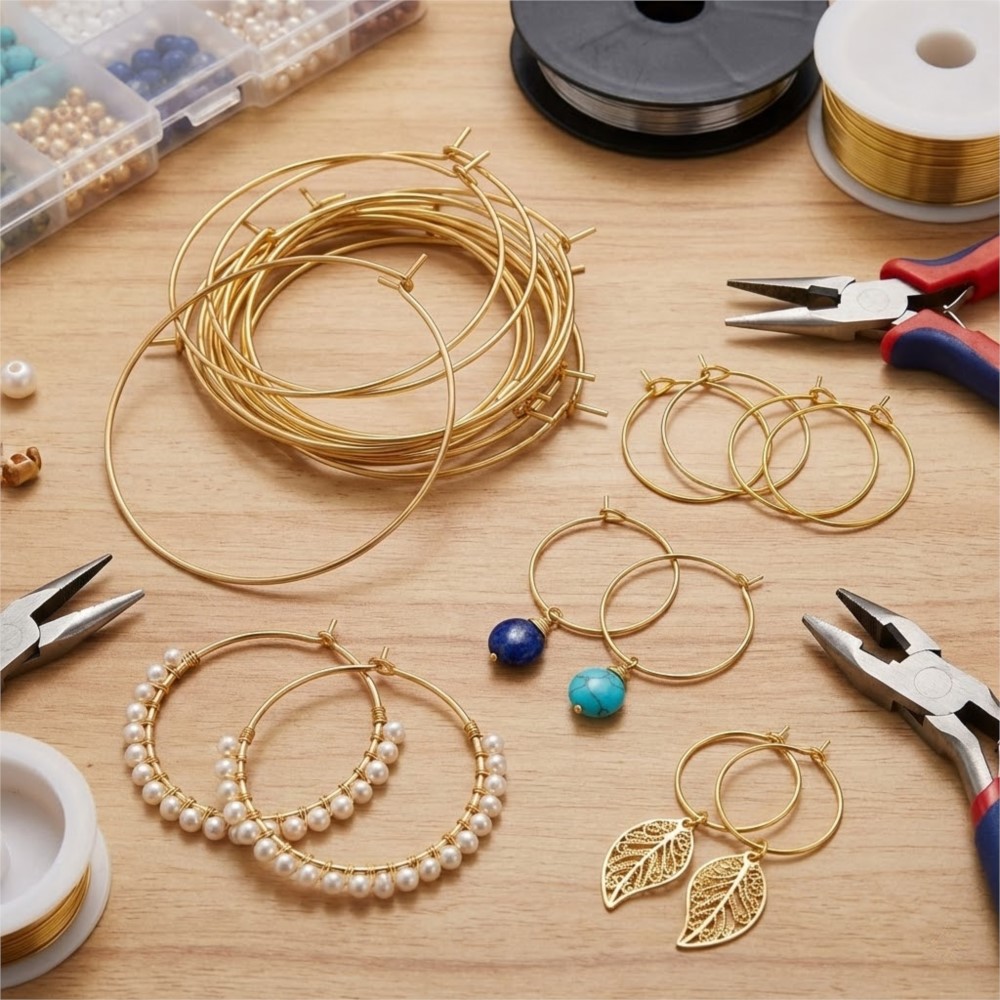 50Pcs 316 Stainless Steel 15 2 - Hoop Earrings recension och pris