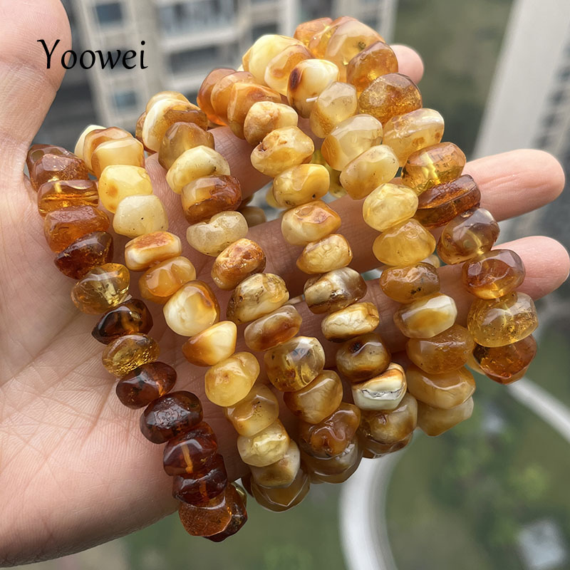 100% Real Yellow Amber Bracele - Gemstone Bracelet Healing recension och pris