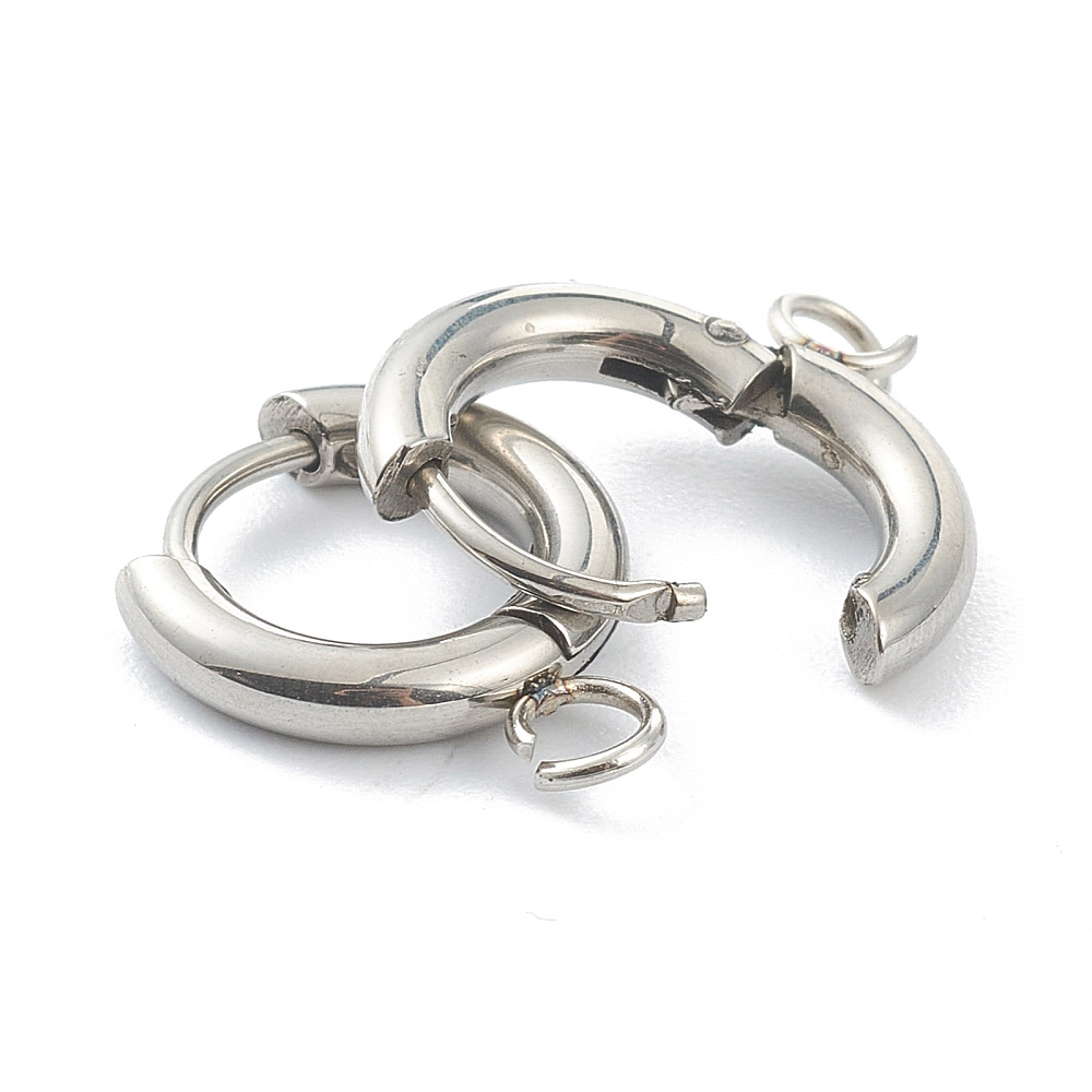 10pcs 201 Stainless Steel Hugg - Hoop Earrings recension och pris