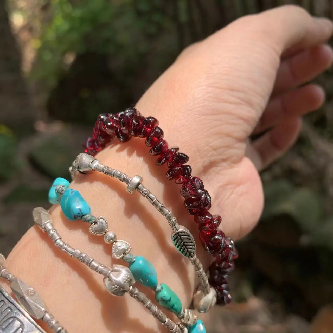 Natural Garnet Bracelet For Wo - Gemstone Bracelet Healing recension och pris