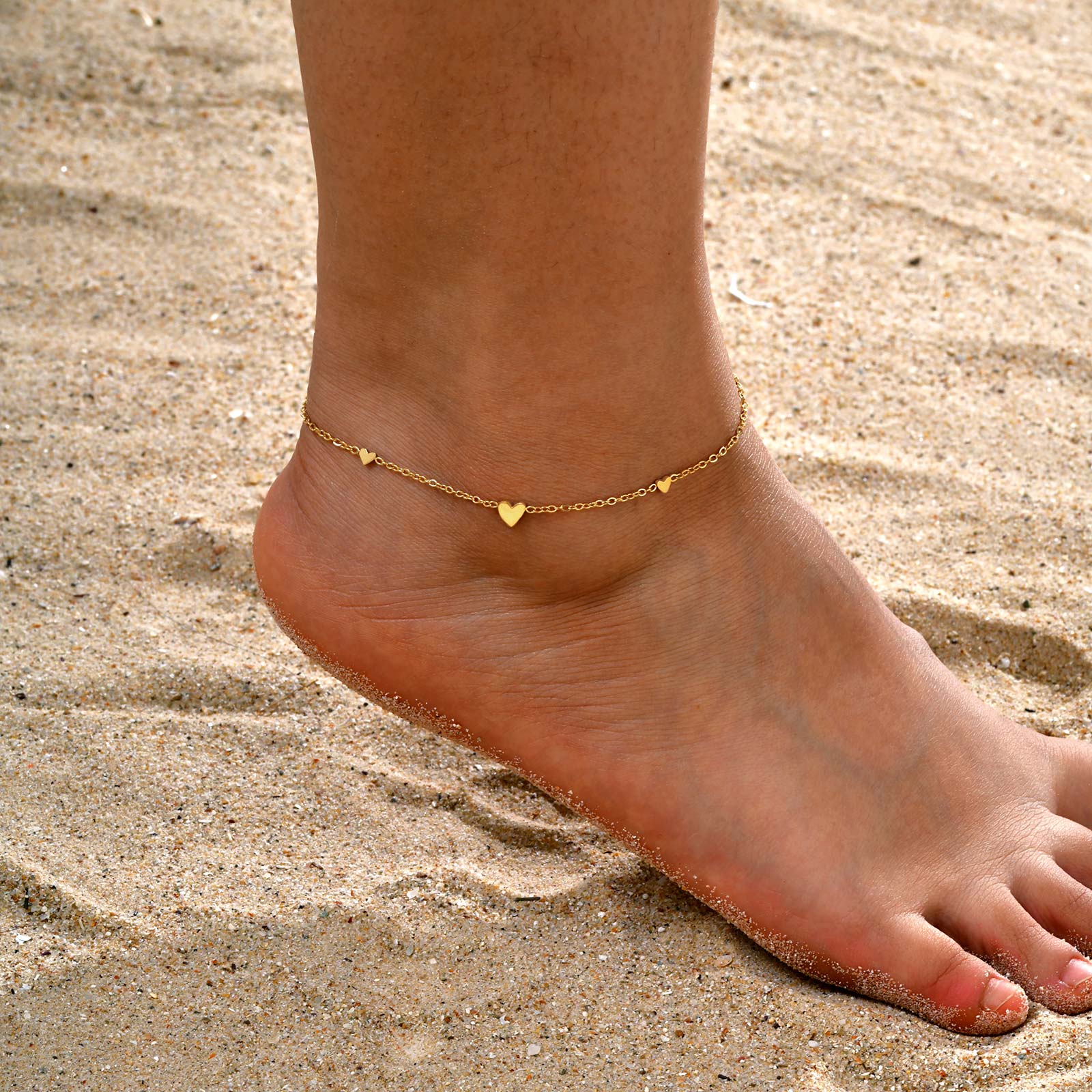 Stainless Steel Heart Anklets  - Jc Jewelry & Watches Reviews recension och pris