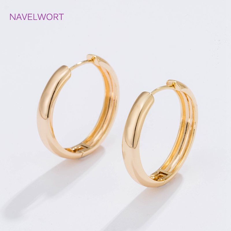 6 Sizes Gold Plated Circle Hoo - Hoop Earrings recension och pris