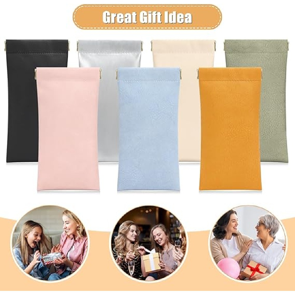 3 Pack PU Leather Storage Pouc - Jewelry Essentials Watches recension och pris