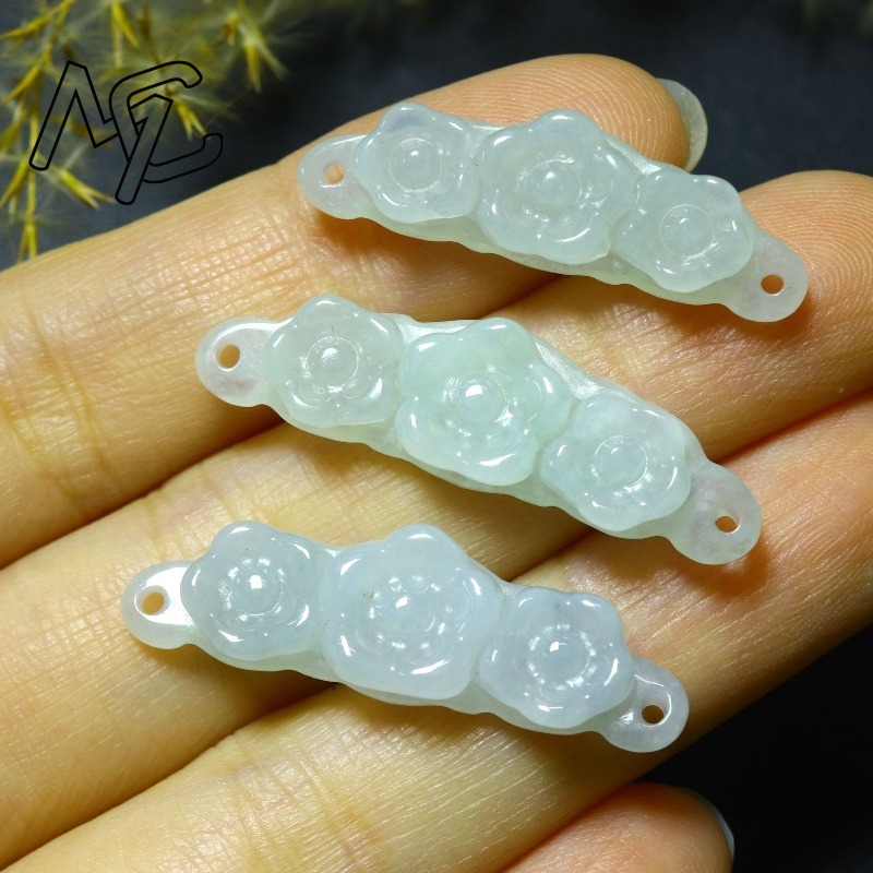 1pc Natural Jadeite Emerald Fl - Jewelry & Watches Vitopoulos recension och pris