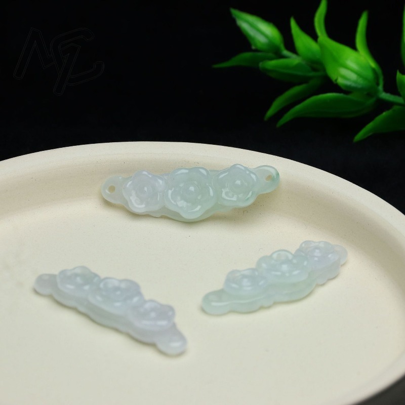1pc Natural Jadeite Emerald Fl - Jewelry & Watches Vitopoulos recension och pris