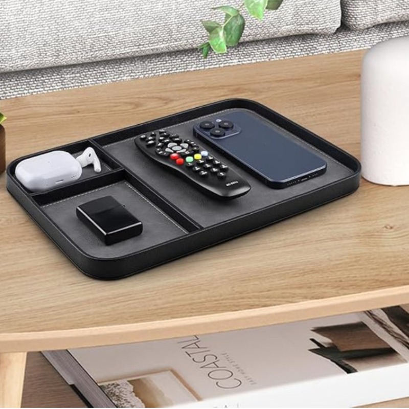 Nightstand Organizer Tray PU L - Jewelry Essentials Watches recension och pris