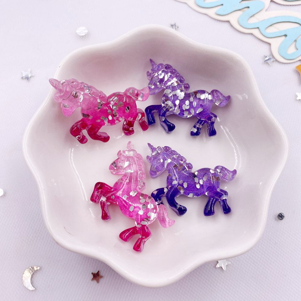 6PCS Colorful Resin Glitter 3D - Paradise Jewelry & Watches Llc Miami Photos recension och pris