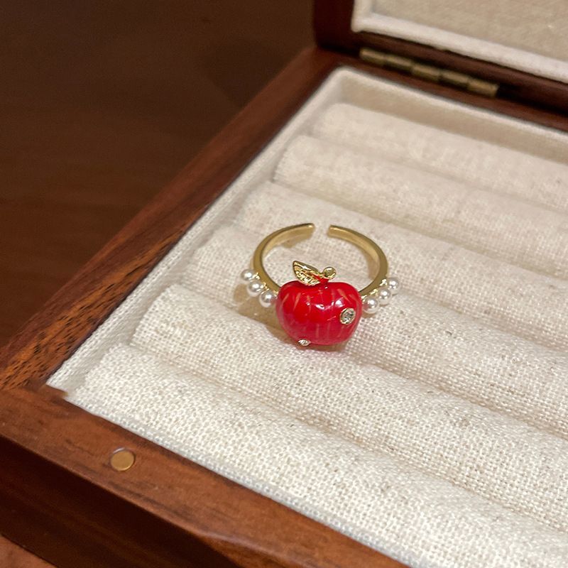 Christmas Apple Ring Red Cute  - Eve Jewelry & Watches Distribuidor Oficial Rolex recension och pris