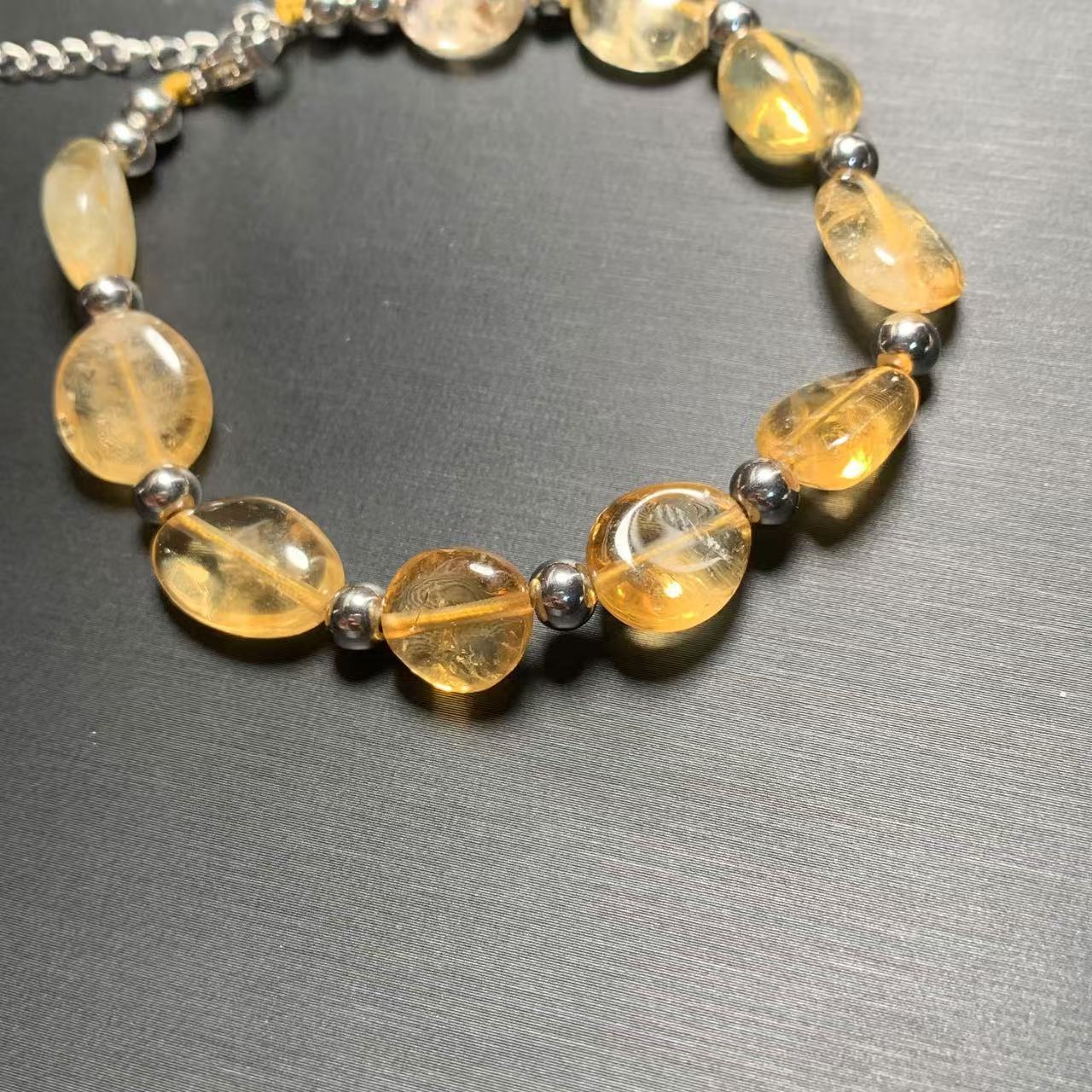 HEYYA STONE Natural Citrine Br - Gemstone Bracelet Healing recension och pris