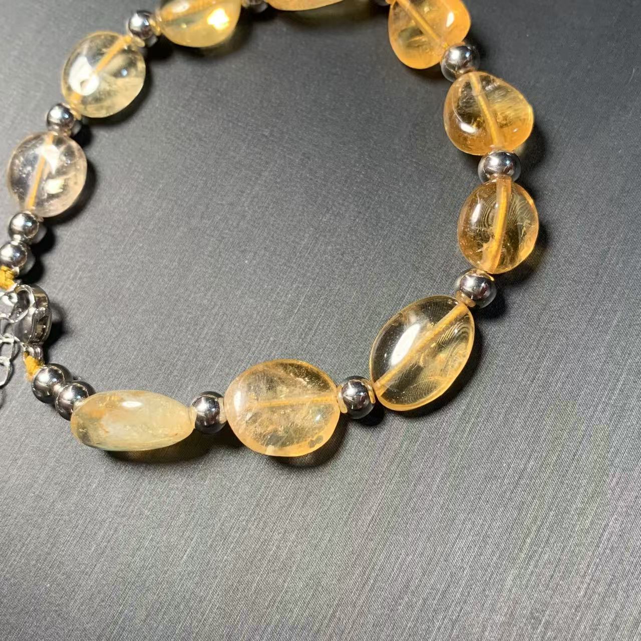 HEYYA STONE Natural Citrine Br - Gemstone Bracelet Healing recension och pris