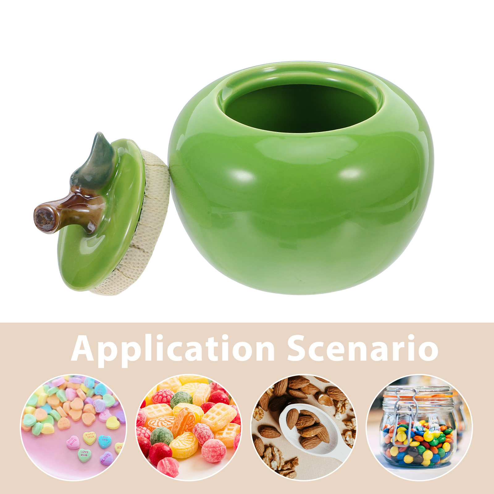 Ceramic Apple Ornament Jar wit - Eve Jewelry & Watches Distribuidor Oficial Rolex recension och pris