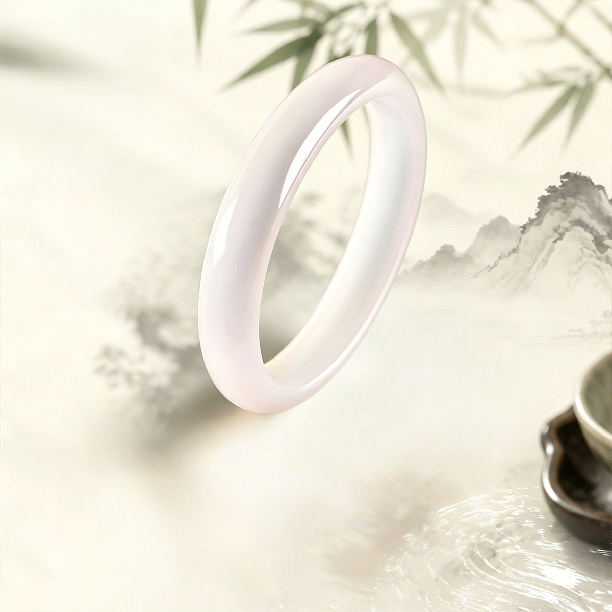 1 Piece Natural White Moonligh - Gemstone Bracelet Healing recension och pris