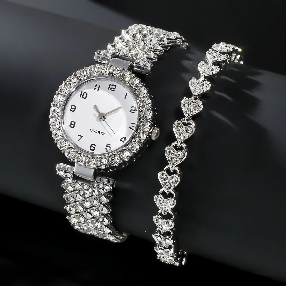 1pcs/2pcs Luxury Fashion Women - Jewelry Watches Silver recension och pris