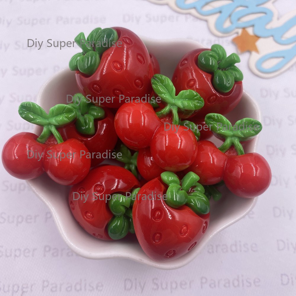 8PCS Resin Kawaii Colorful Red - Paradise Jewelry & Watches Llc Miami Photos recension och pris