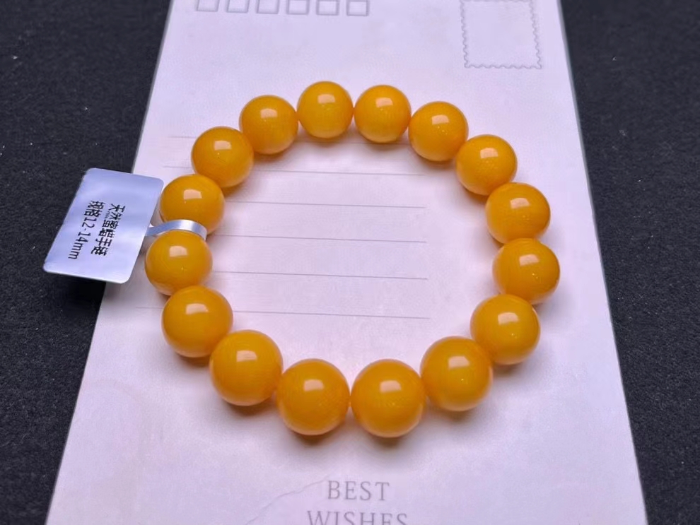Natural Yellow Amber Gemstone  - Gemstone Bracelet Healing recension och pris