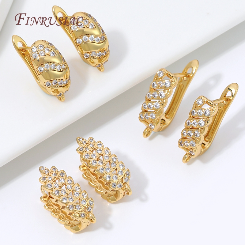 18K Gold Plated Cubic Zirconia - Hoop Earrings recension och pris