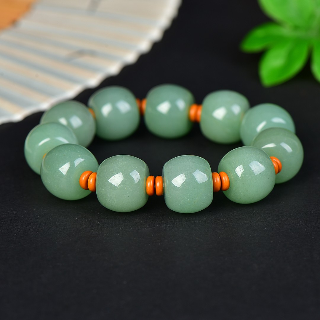 14*18mm Natural Myanmar Jadeit - Gemstone Bracelet Healing recension och pris
