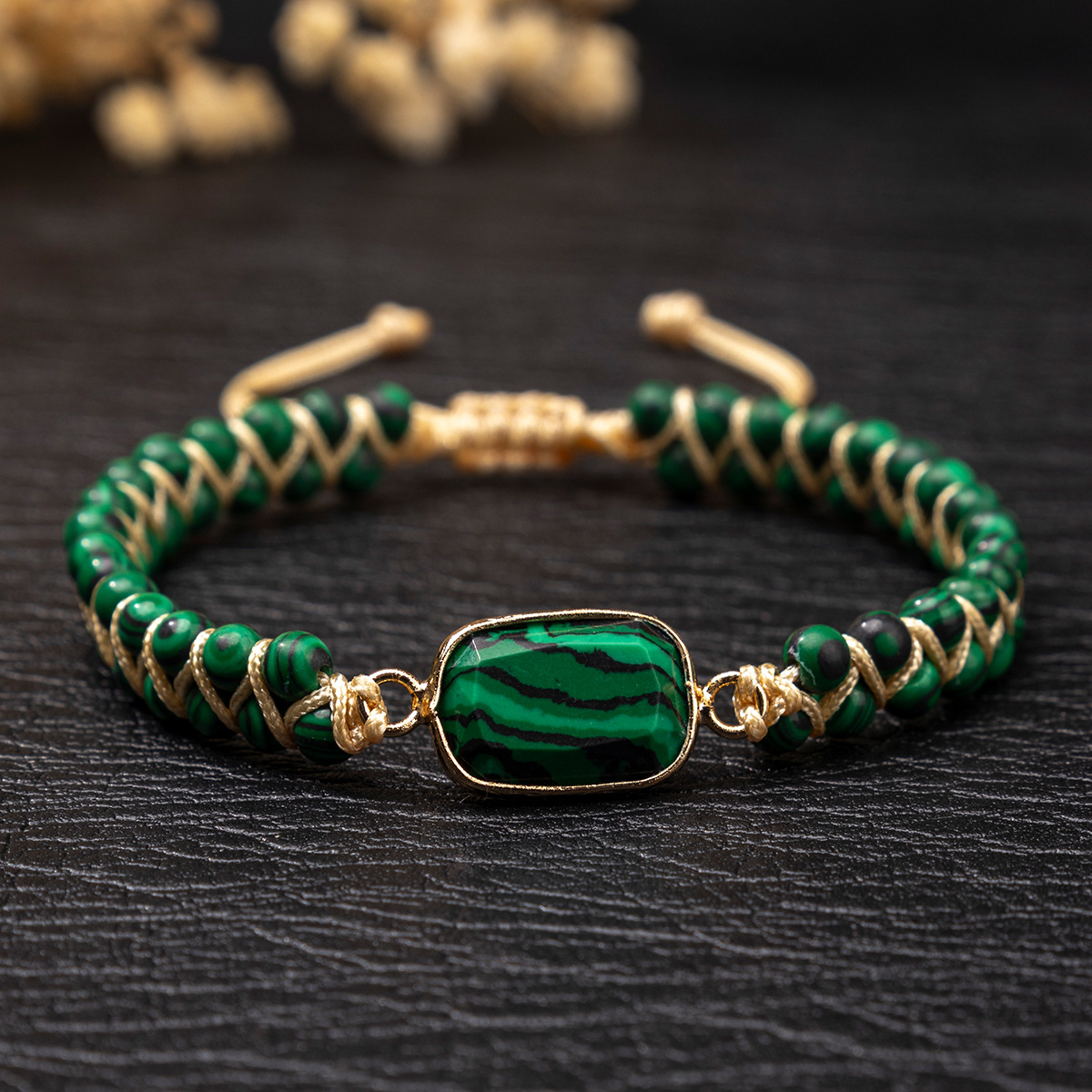 Chinese Style Lucky Blessing N - Gemstone Bracelet Healing recension och pris