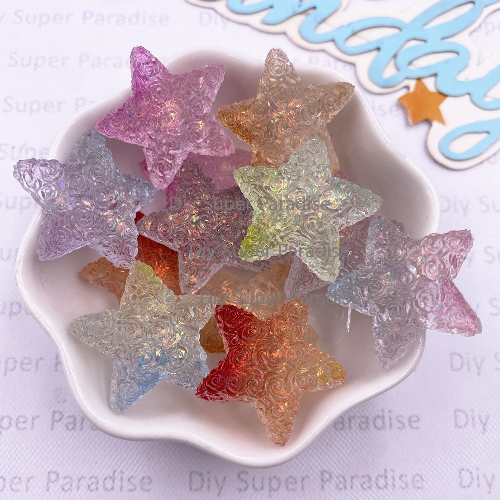 10PCS Resin Clear Candy Color  - Paradise Jewelry & Watches Llc Miami Photos recension och pris
