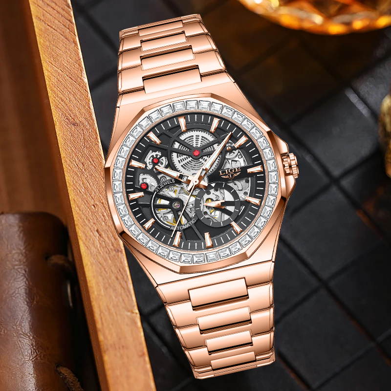 LIGE Original Design Mechanica - Mens Mechanical Watch recension och pris
