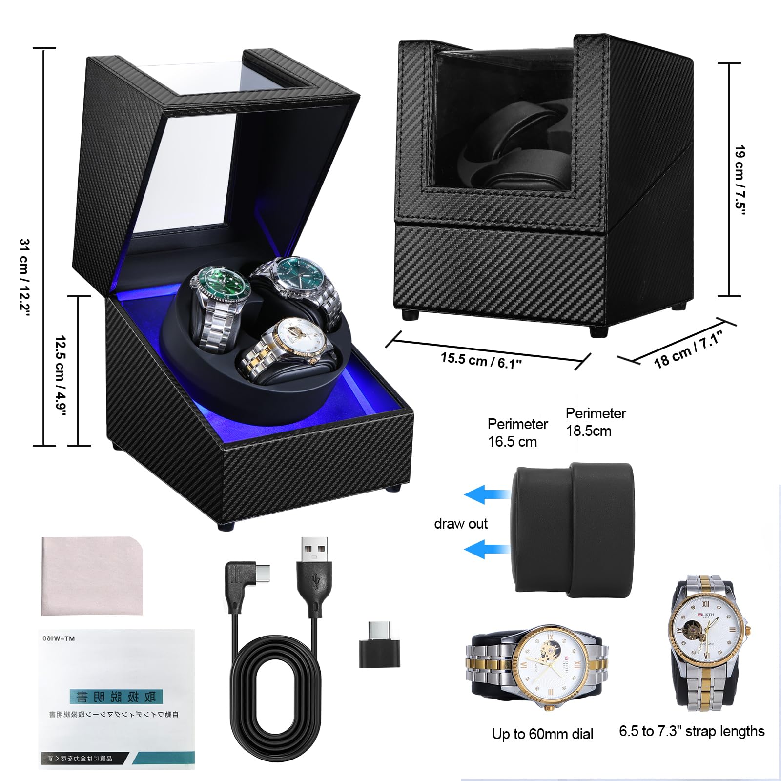 J&T Technology Watch Winder fo - Automatic Watch Winder recension och pris