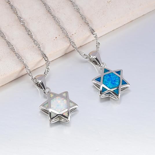 Star of David Opal Pendant Nec - Jewelry & Watches Vitopoulos recension och pris