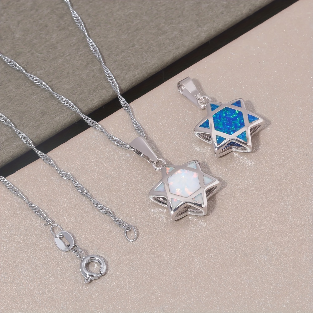 Star of David Opal Pendant Nec - Jewelry & Watches Vitopoulos recension och pris