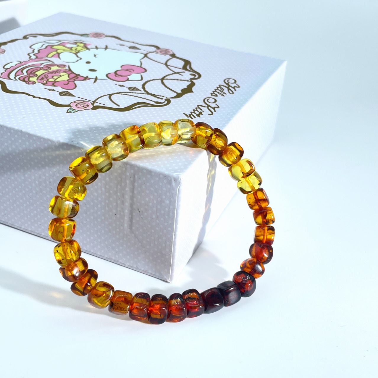 Natural Amber Bracelet Women H - Gemstone Bracelet Healing recension och pris