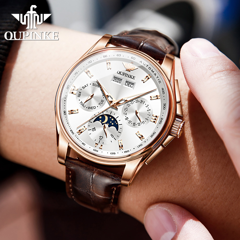 OUPINKE Men's Watches Casual T - Mens Mechanical Watch recension och pris